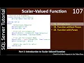 Scalar-Valued Functions Part 1 - Introduction SSMS TSQL Tutorial