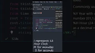 Make Digital clock in 1 minute using python