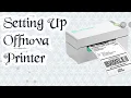 SETTING UP OFFNOVA LABEL PRINTER VLOGMAS DAY 4 MS TAUREAN