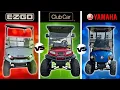 Battle Of The Brands EZGO vs Club Car vs Yamaha Full Test