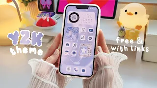 TRANSFORM YOUR iPHONE WITH a custom Y2K THEME IOS 18 AESTHETIC CUSTOMIZATION