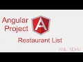 Angular project Restaurant listing with fetch API