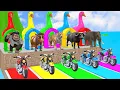 Download Lagu Long Slide Game With Lion Elephant Gorilla Hippopotamus Tiger 3d Animal Game Funny 3d Animals