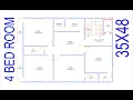 HOUSE PLAN DESIGN EP 22 1700 SQUARE FEET 4 BEDROOMS HOUSE PLAN LAYOUT PLAN
