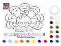 Turkey Day Coloring Pages for Kids - Turkey Day Coloring Pages