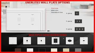 ENERLITES Jumbo Double Toggle Switch Cover Large Two Gang Light Switch Wall Plate Gloss Finish