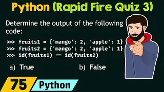 Python Programming - Rapid Fire Quiz 3