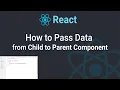 How to Pass Data from Child to parent Functional component in react
