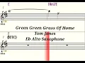 Download Lagu Green Green Grass Of Home - Eb Alto Saxophone - Play Along - Sheet Music - Backing Track