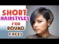Short Hairstyles for Round Faces Women Ideas