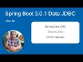 Spring Boot 3 0 0 Tutorial - Data JDBC Create a CRUD API One-to-One
