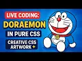 Live Coding Doraemon in Pure CSS Creative CSS Artwork