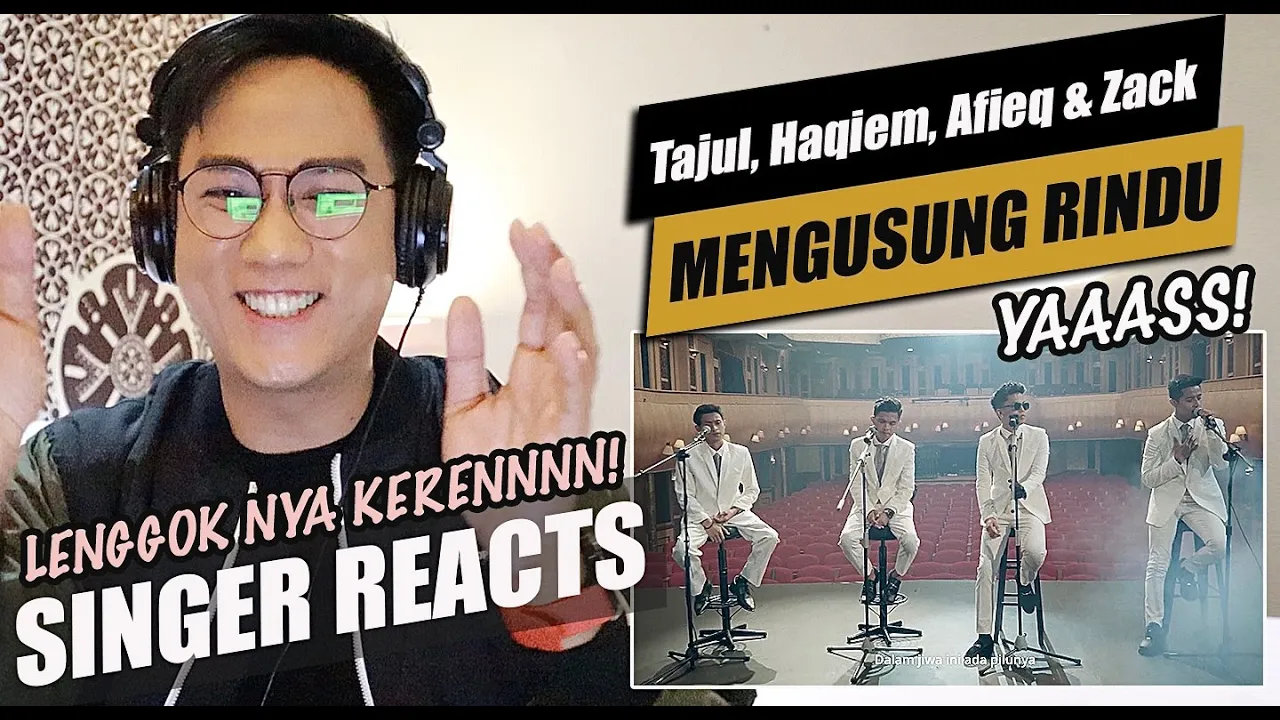 Tajul, Haqiem Rusli, Afieq Shazwan & Zack Zakwan - Mengusung Rindu (Official Music Video) | REACTION