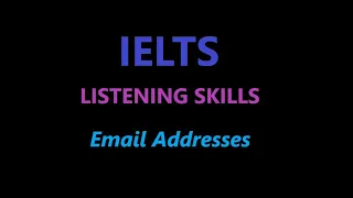 Part 1 of IELTS Listening Skills - Email Addresses #ielts #ieltslistening #ieltstest #ieltsprep