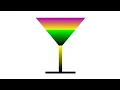 Simple Python Turtle Graphic and Code Stylized Goblet gradient