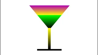Simple Python Turtle Graphic and Code Stylized Goblet gradient