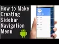 How to Creating Sidebar Navigation Menu in android studio
