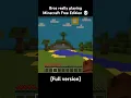 Minecraft Free Edition Speedrun
