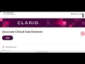 Associate Clinical Data Reviewer Clario Remote Job