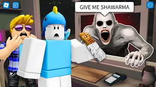 roblox scary shawarma kiosk funny moments the anomaly 
