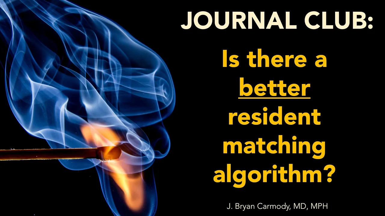Is there a better residency matching algorithm?