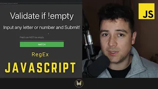 How to validate a Form and check if a field is not empty using JavaScript Regular Expression