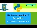 List Comprehension with Nasted list Python tutorial