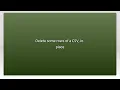 Delete some rows of a CSV in-place