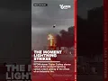Download Lagu Lightning strikes a tank, adding to the chaos of industrial fire