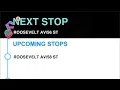 Q32 to Jackson Heights Northern Blvd 81 St Bus announcements via Madison via Rsvlt