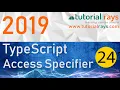 24 TypeScript Access Specifier 2019 - Tutorial Rays By Umar Rahman
