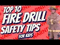 Top 10 Fire Drill Safety Tips for Kids Learn Fire Safety Rules for Home School with Tommy Flames