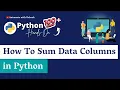 Python Excel Effortless Data Summation - Imp Try Only On a Blank Excel File
