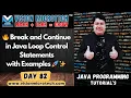 Break and Continue in Java Loop Control Statements with Examples
