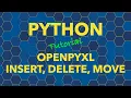 Python openpyxl Insert Delete Move Rows and Columns