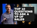 Top 10 Interview Questions for VP of Sales