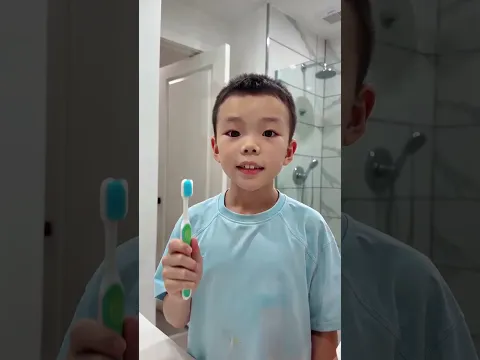 Kids Learn to Brush Teeth before Bed