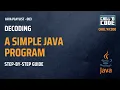 Your First Java Program Writing Compiling Running Step-by-Step