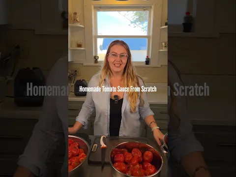 Making & Canning Homemade Tomato Sauce