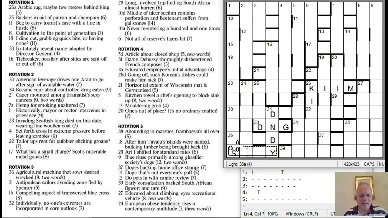 Safe-cracking By Kea:  The Best Crossword Ever?  (Full Version)