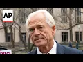 Peter Navarro arrives at RNC after being released from prison