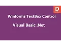 Visual Basic Net WinForms TextBox Control