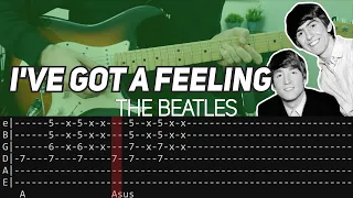 Download The Beatles - I've got a feeling (Guitar lesson with TAB) MP3