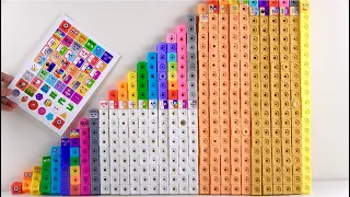 Numberblocks Mathlink Cubes Staircase 1 To 30 Build Up with Custom Sticker & Toys Learn To Counting