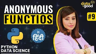 Python Functions in Hindi Working with Anonymous Functions Python Tutorials