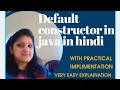 DEFAULT CONSTRUCTOR IN JAVA ICSE BE X BOARD