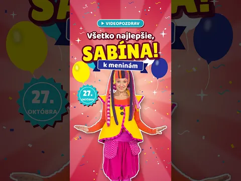 Fíha gratuluje k meninám 🎁 Pošlite Sabíne toto video #fihatralala #shorts