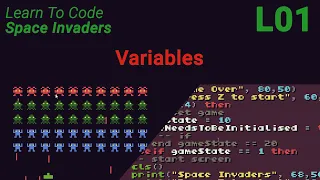Space Invaders Lesson 1 - Variables