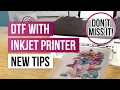 Ultimate TEST - Updated DTF with Inkjet Printer Hack Washtest DTF T-shirt Printing