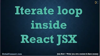 How to use for loop to iterate array data in React js rendering Array Data Binding in React